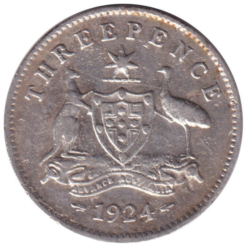 Australia - 3 pence - Georges V -  1924 - No762