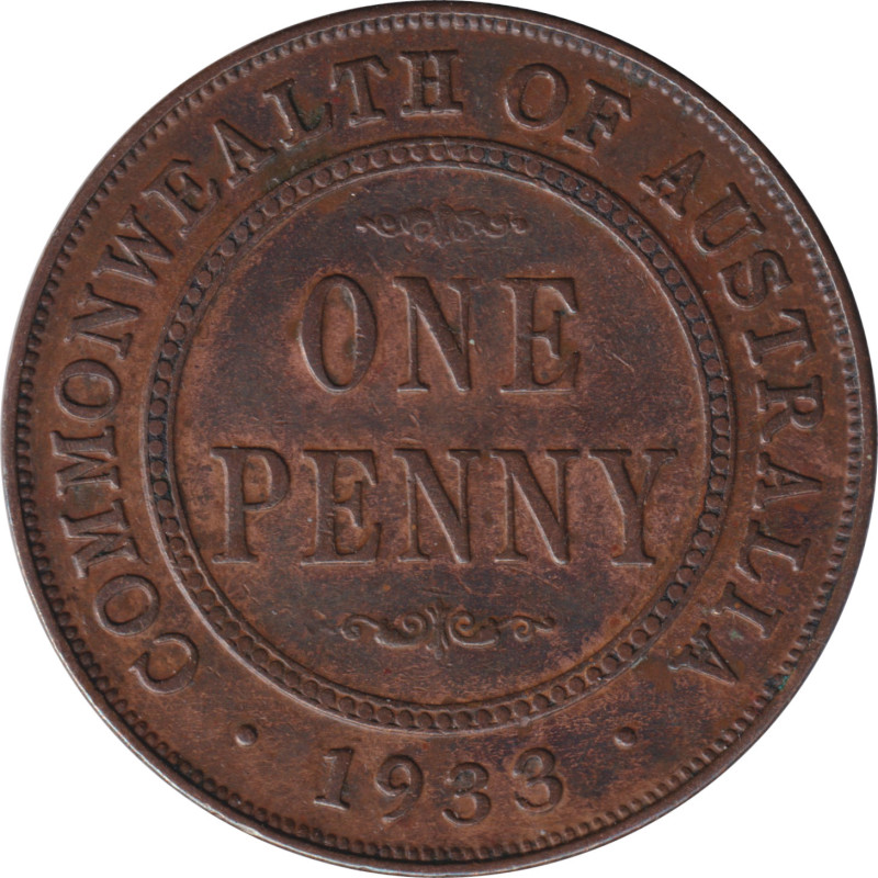 Australia - 1 penny - Georges V -  1933 - No718