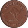 Australia - 1/2 penny - Elizabeth II -  1953 - No727