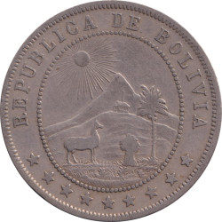 Bolivia - 10 centavos - Caduceus - Type 1 -  1908 - No538