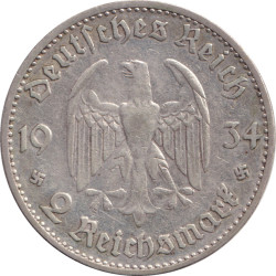 Germany - 2 mark - Postdam - 1934 A - No10