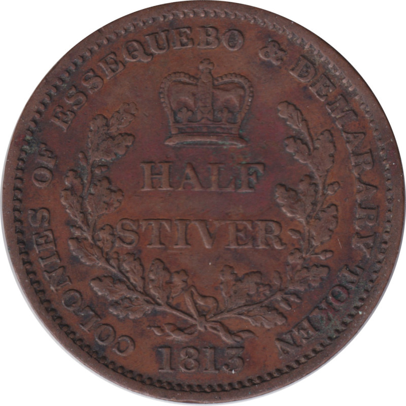Guyana - 1/2 stuiver - Georges III -  1813 - No542