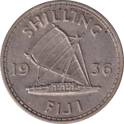 Fiji - 1 shilling - George V -  1936 - No588