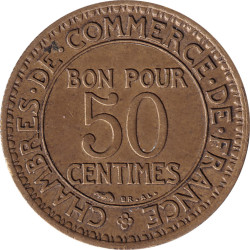 France - 50 centimes -...