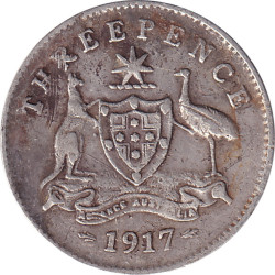 Australia - 3 pence -...