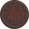 Austria - 5/10 kreuzer - Franz Jospeh I - 1881 - No245