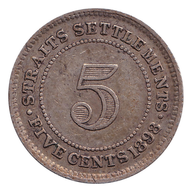 Straits Settlements - 5 cents - Victoria - 1898 - No863