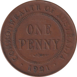 Australia - 1 penny - George V -  1921 - No715