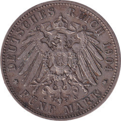 Allemagne - 5 mark - 1904 E...