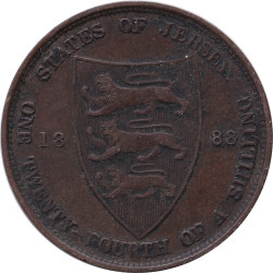 Jersey - 1/24 shilling - Victoria - 1888 H - No548