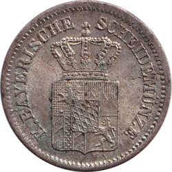 German States - 1 kreuzer - Blason - Louis II - 1865 - No682