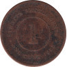 Straits Settlements - 1 cent - Victoria - 1885 - No784