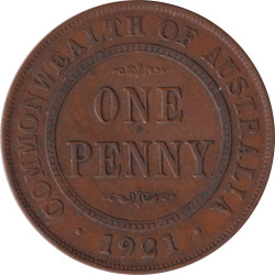 Australia - 1 penny - George V -  1921 - No717