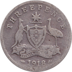 Australia - 3 pence -...