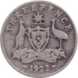 Australia - 3 pence -...