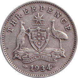 Australia - 3 pence -...