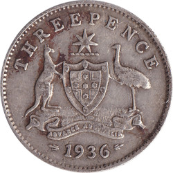 Australia - 3 pence -...