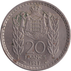 Monaco - 20 francs - Louis...