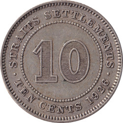 Straits Settlements - 10 cents - George V - 1926 - No1260