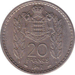 Monaco - 20 francs - Louis...