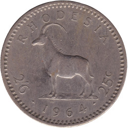 Rhodesia - 2 1/2 shillings...