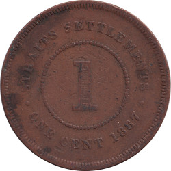 Straits Settlements - 1 cent - Victoria - 1887 - No1478