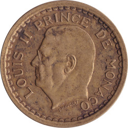 Monaco - 1 franc - Louis II...