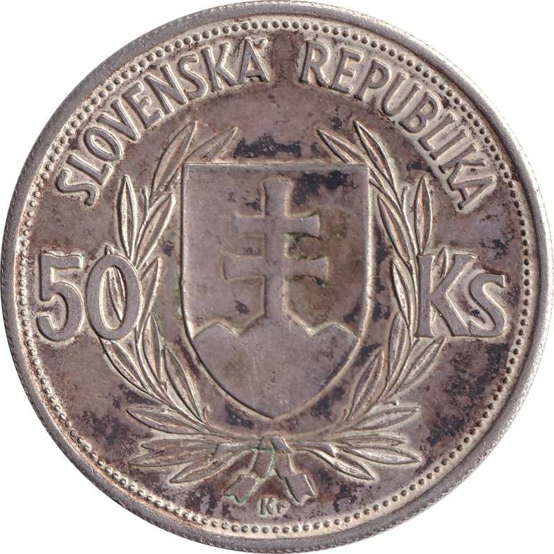 Slovakia - 50 korun - Indépendance - 5 years - 1944 - No1605