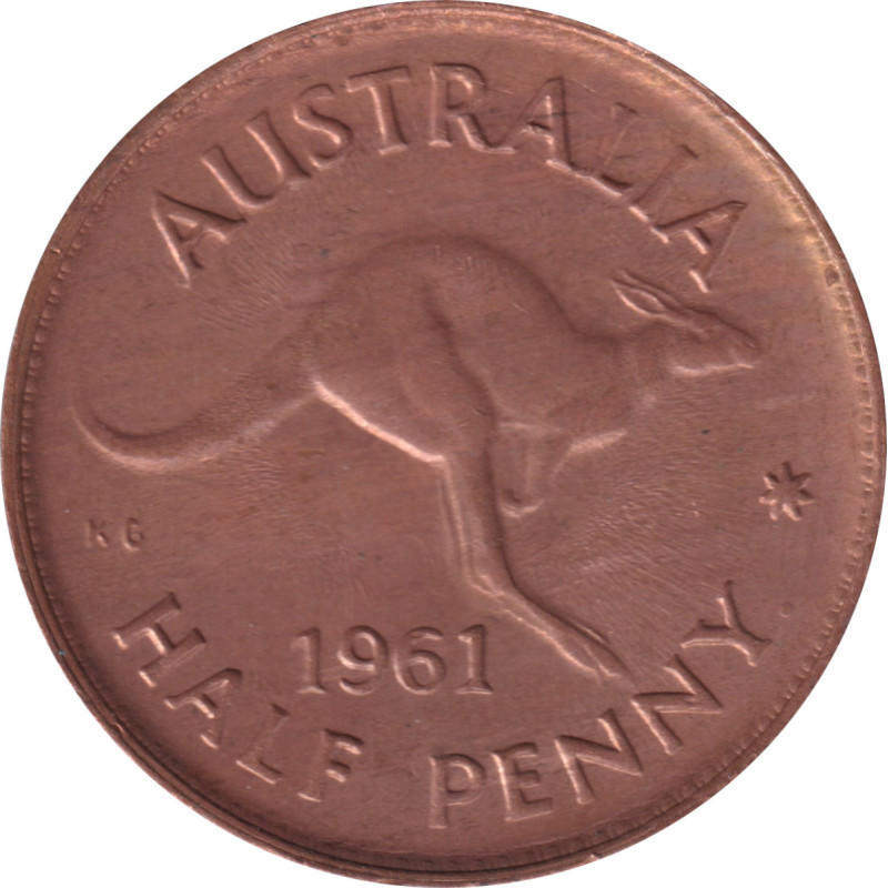 Australia - 1/2 penny - Elizabeth II -  1961 - No726