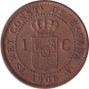 Spain - 1 centimo - Alphonse XIII - Buste à droite - 1906 ✩06 (1906) SL V - No748