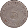 Straits Settlements - 5 cents - Edouard VII - 1910 B - No750