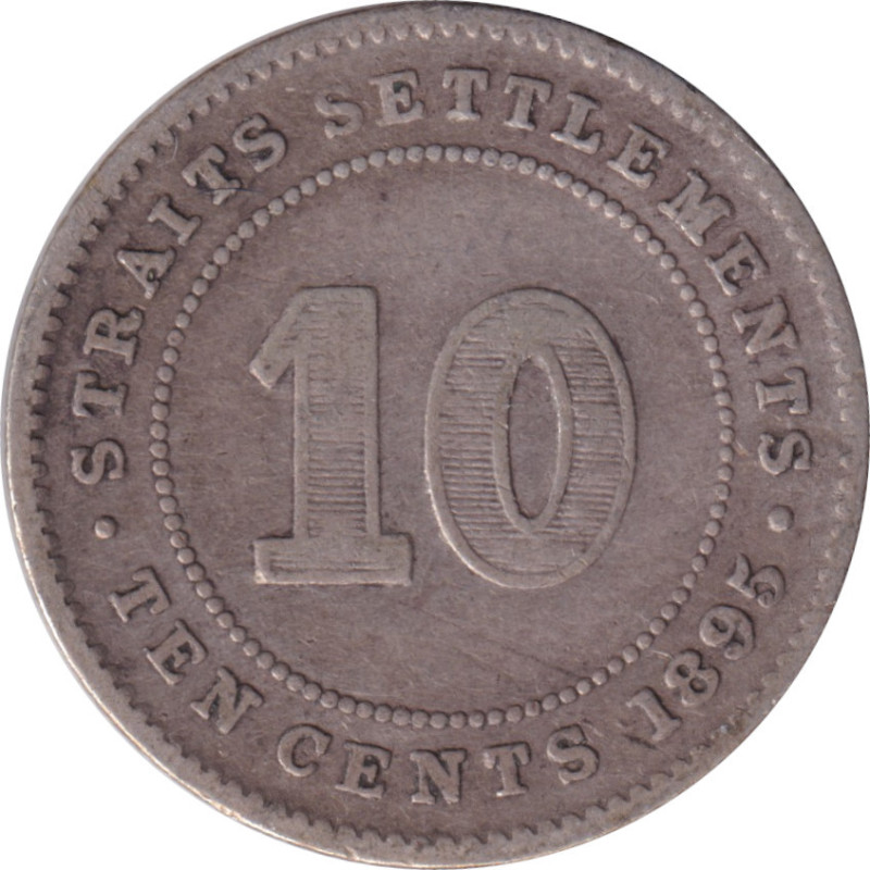 Straits Settlements - 10 cents - Victoria - 1895 - No771