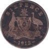 Australia - 6 pence - Georges V -  1912 - No754